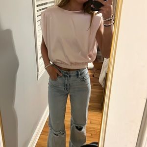 Glossy pink top